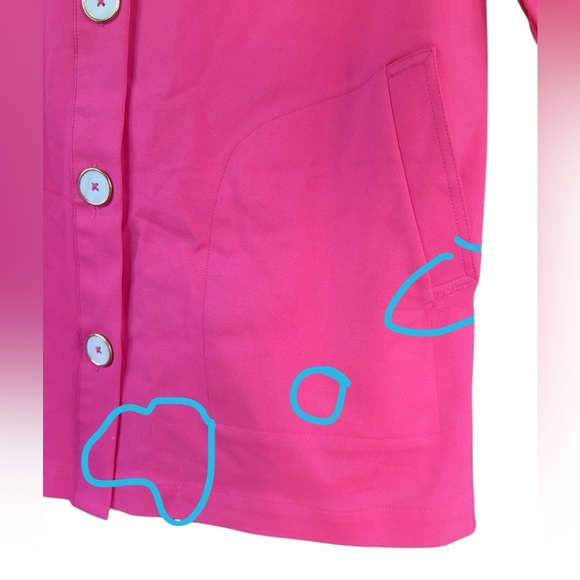 Tuckernuck Pink Blake Mini A Line Button Down Feminine Barbie Shirt Dress Small - Picture 14 of 14